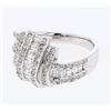Image 1 : 0.85 CTW Diamond Ring 18K White Gold - REF-104K8W