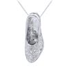 Image 1 : 0.43 CTW Diamond Pendant 14K White Gold - REF-50W7H