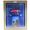 Image 1 : *'Victory' World War II Historic Coins of the Allied Nations 5-coin Set in Metal Frame. This set fea