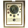 Image 1 : *Great Britain Coinage of King George VI 10-coin Set in Wooden Frame. This set features all denomina