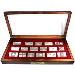 *The Official Flags of Canada Sterling Silver 16-Piece First Edition Proof Set Struck by the Frankli
