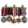 Image 1 : Group of 5 WWII Medals including the Prestigious Distinguished Flying Medal (FS W. H. Magill). We ar