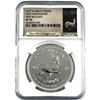 Image 1 : 2017 South Africa 1oz Fine Silver Krugerrand "50th Anniversary commemorative" NGC Certified SP-70 'F