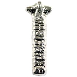 2.50 oz. Fine Silver Totem Pole cast bar by Beaver Bullion. .999 Fine (Tax Exempt)