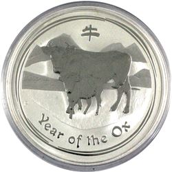 2012 $10 Australian 10oz Fine Silver reverse proof Year of the OX. Coin comes encapsulated. (Tax Exe