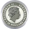 Image 2 : 2011 $10 Australian 10oz Fine Silver reverse proof Kookaburra. Coin comes encapsulated. (Tax Exempt)