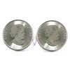 Image 2 : Lot of 2x 1.50 oz. Fine Silver $8 Coins. Lot includes Grizzly Bear & Maple leafs. (Tax Exempt) 2pc