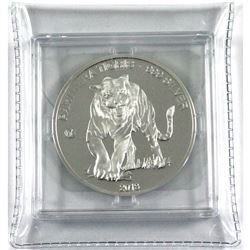 2013 The Lao Peoples Democratic Republic 1000 Kip Proof Fine Silver Tiger with F-15 Privy Mark. Coin