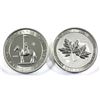 Image 1 : Lot of 2x Canada $10 2oz Fine Silver coins. Lot includes: 2020 RCMP Officer with George 5th on Obver