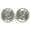 Image 2 : Lot of 2x Canada $10 2oz Fine Silver coins. Lot includes: 2020 RCMP Officer with George 5th on Obver