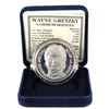 Image 1 : 1oz Wayne Gretzky fine silver commemorative round NHL All Time Leading Goal Scorer "802". Coin comes