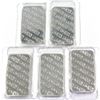 Image 2 : Lot of 5x 1oz J&M 1oz Silver Bars. Lot includes 4x "C" and 1x "A" Serial Numbers Still sealed in ori
