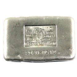 10 oz. Beaver Bullion Hand Poured Silver Bar. Serial # 2020-0512. (Tax Exempt)