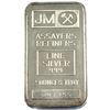 Image 1 : 2oz J&M Fine Silver Bar. Blank Back version, Serial #001355. (Tax exempt) *SCARCE*