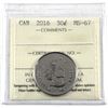Image 1 : 2016 Canada 50-cent ICCS Certified MS-67.