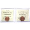 Image 2 : 1998 & 1999 Canada 1-cent ICCS Certified MS-66 Red. 2pcs
