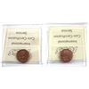 Image 2 : 2000 & 2001 Canada 1-cent ICCS Certified MS-66 Red. 2pcs