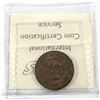 Image 2 : 1888 Canada 1-cent Repunched Middle 8 ICCS Certified MS-62 Red and Brown.