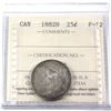 Image 1 : 1882H Canada 25-cent ICCS Certified F-12.