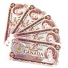 Image 1 : 1974 Bank of Canada $2 Notes Lawson-Bouey Signatures with Consecutive Serial Numbers RL5728601-605, 
