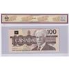 Image 2 : 1988 BC-60a-N5-iv $100, Bank of Canada, Thiessen-Crow, Low Serial Number AJN0000230, BCS Certified U
