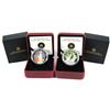 Image 1 : 2013 Canada $20 Maple Canopy Coloured Fine Silver Coins - Spring & Autumn. 2pcs (TAX Exempt)