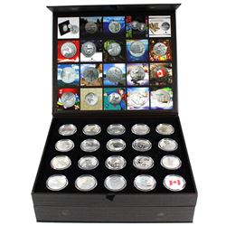 2011-2015 Canada $20 For $20 & $25 For $25 Fine Silver Coins in Deluxe Display Case with Spot for Sl