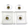 Image 1 : Lot of Miniature 18K Gold Replica USA Eagle Coins in Capsules. Each coin weighs 0.55 grams for a tot
