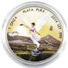 Image 1 : 2014 Mexico 1oz Coloured .999 Fine Silver Libertad in Capsule. (TAX Exempt)