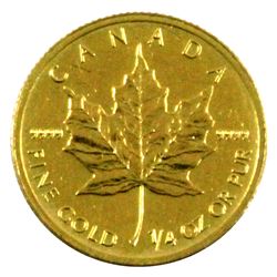 2014 Canada 1/4oz .9999 Fine Gold Maple Leaf (Impaired). TAX Exempt
