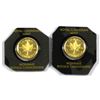 Image 1 : 2015 Canada 1 Gram .9999 Fine Gold Maples in Hard Plastic. 2pcs (TAX Exempt)