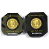 Image 2 : 2015 Canada 1 Gram .9999 Fine Gold Maples in Hard Plastic. 2pcs (TAX Exempt)