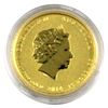 Image 2 : 2014 Australia $15 1/10oz Year of the Horse .9999 Fine Gold Coin in Capsule. (TAX Exempt)