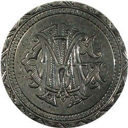 1880 United State Silver Morgan Dollar 'Love Token'. A beautifully etched reverse featuring what app