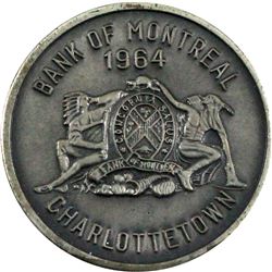 1964 Bank of Montreal Sterling Silver Token commemorating the Centennial of the Fathers of Confedera
