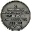 Image 2 : 1964 Bank of Montreal Sterling Silver Token commemorating the Centennial of the Fathers of Confedera