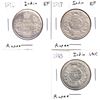 Image 1 : Lot of 3x India Silver Rupee's, Lot includes: 1910 EF, 1917 EF (scr), & 1945 in UNC 3pc