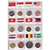 Image 1 : A Unique Binder of 60 coin from different Countries, the 60 pocket book features  a coin and a colou