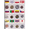 Image 2 : A Unique Binder of 60 coin from different Countries, the 60 pocket book features  a coin and a colou