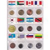 Image 3 : A Unique Binder of 60 coin from different Countries, the 60 pocket book features  a coin and a colou