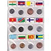 Image 5 : A Unique Binder of 60 coin from different Countries, the 60 pocket book features  a coin and a colou