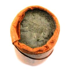 1967 Original Bank Wrap Roll of Silver 25-cent (40pc) Coin features the Centennial commemorative cou