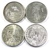 Image 1 : Lot of 4x 1oz Fine  Silver Rounds. Lot includes: Prospector, Oligarchy-you vote we win, Praedatum in