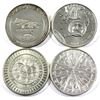 Image 2 : Lot of 4x 1oz Fine  Silver Rounds. Lot includes: Prospector, Oligarchy-you vote we win, Praedatum in