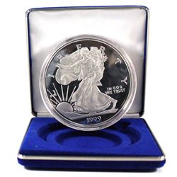 1999 Giant Quarter Pound (4oz)  fine Silver Proof Eagle. Produced by the Washington Mint. Coin Come 