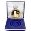 Image 1 : 2001-2006 5 year anniversary of the Memory September 11, Twin Towers. This large Gold Plated Fine Si