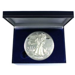 2000 Half Troy Pound Fine Silver Proof Eagle produced by the American Historic Society. Coin is 3.5 