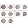 Image 1 : Group Lot of 10x Canadian Silver 50-cent lower Mintage Years! Lot includes: 1937, 2x 1939, 6x 1954, 
