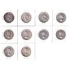 Image 2 : Group Lot of 10x Canadian Silver 50-cent lower Mintage Years! Lot includes: 1937, 2x 1939, 6x 1954, 