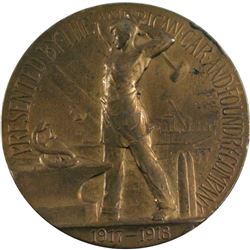 WWI 1917-1918 American Car and Foundry Medal For Service Faithfully Rendered. The Gorman Medal is 64